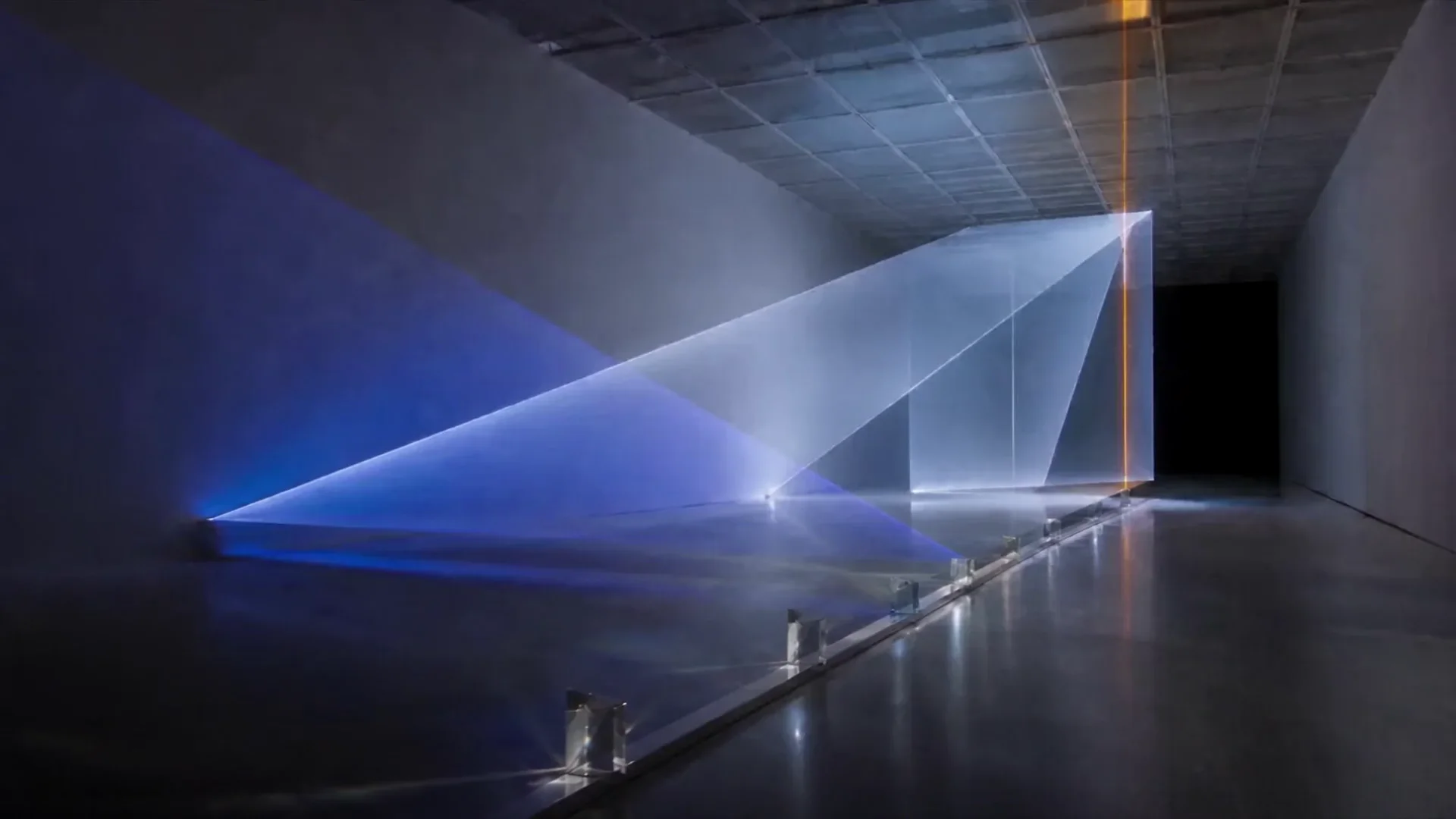 Signal Chamber installation with calibrated blue and white light planes